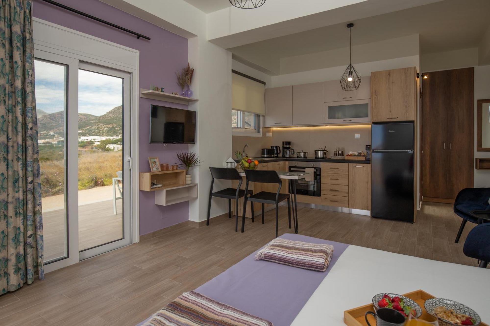 Apartamento Studio Athena With Panoramic View Of Makrygialos Pilalímata Exterior foto